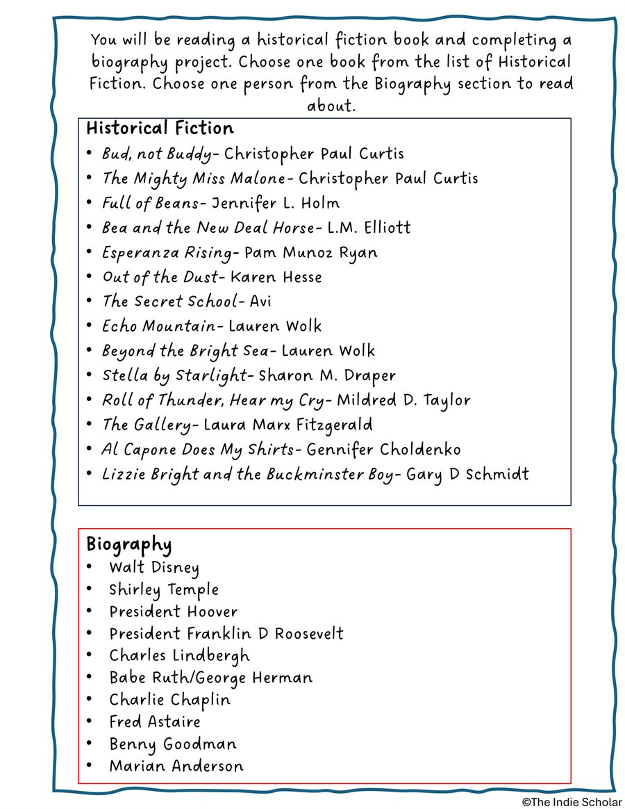 A daily worksheet page from The 1920s and 1930s workbook