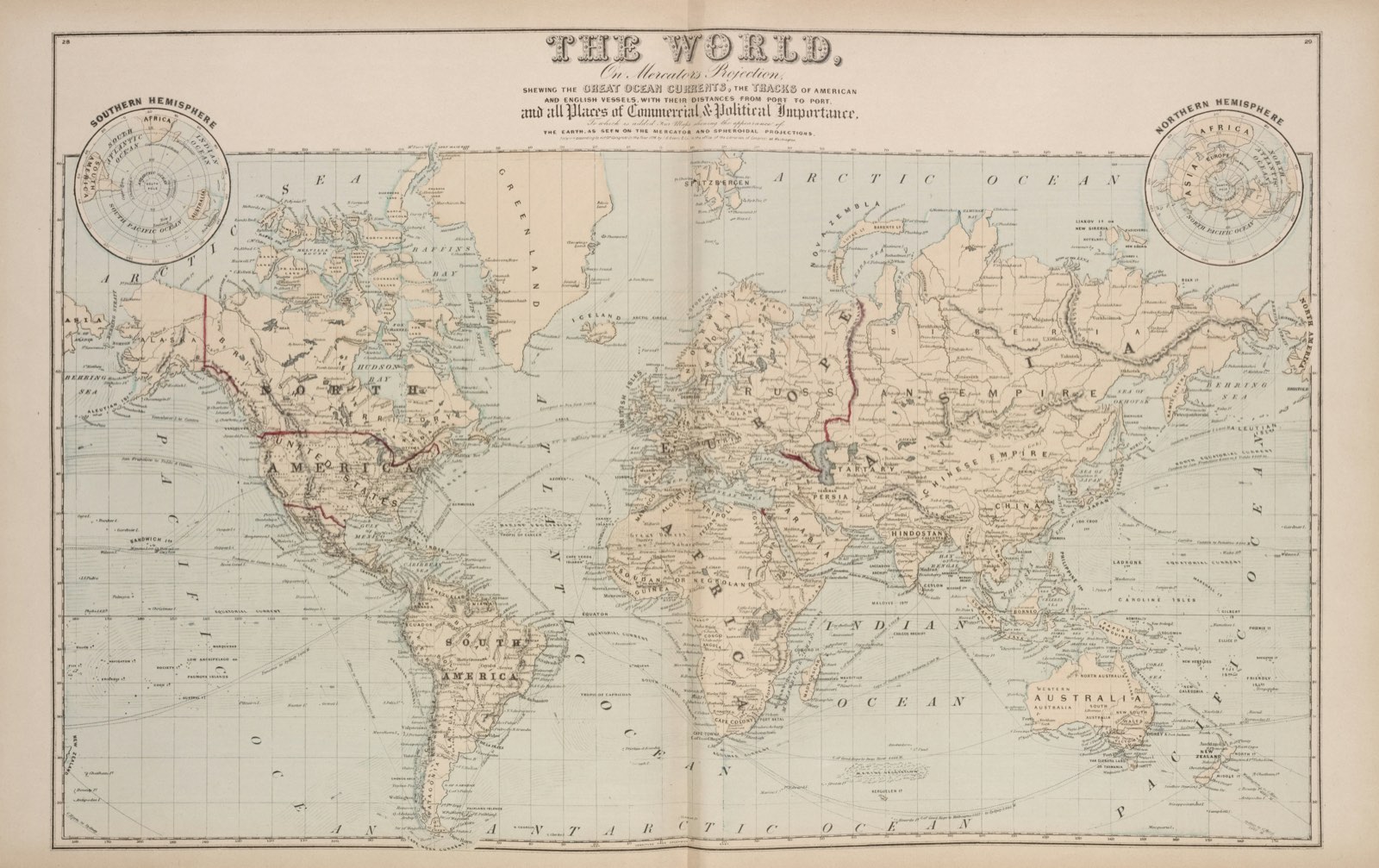 An antique world map